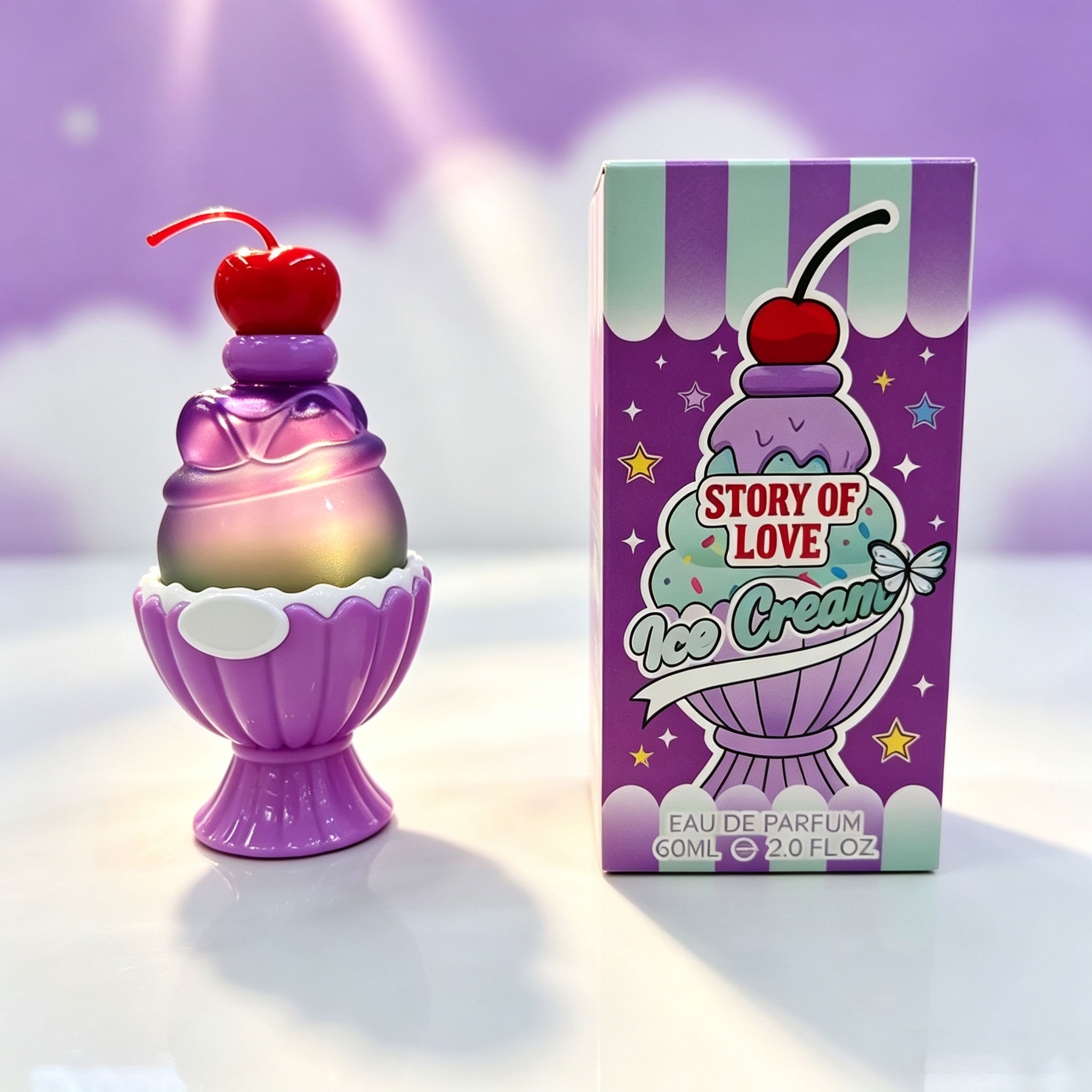 Cute Ice Cream Shaped Eau De P - Perfume Fragrance Bottle review and price
