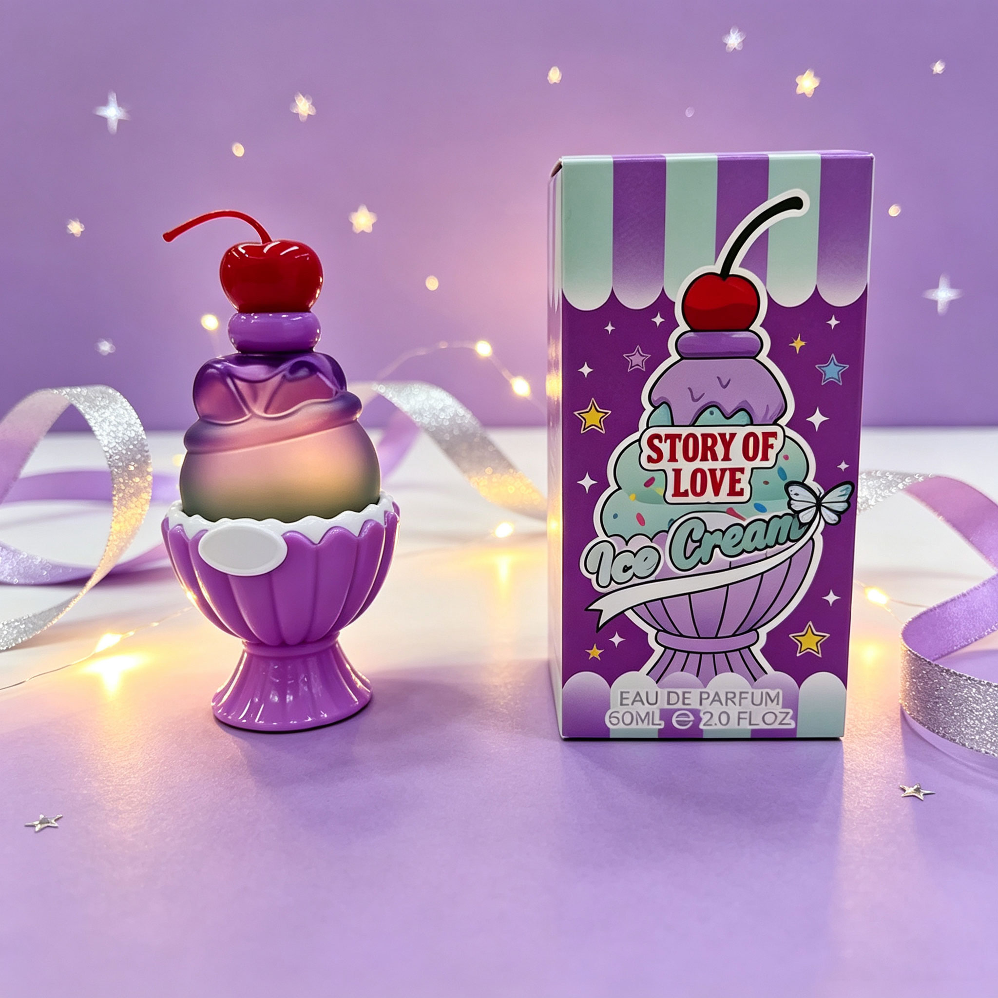 Cute Ice Cream Shaped Eau De P - Perfume Fragrance Bottle review and price