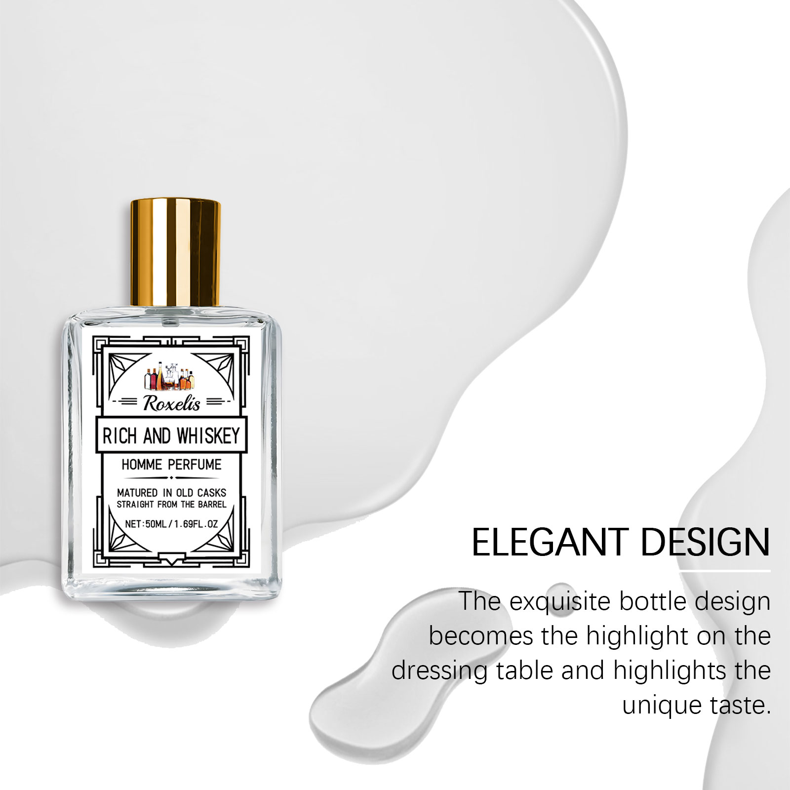 Roxelis 50ml Charm Whisky Men' - Pure Perfume Fragrance review and price